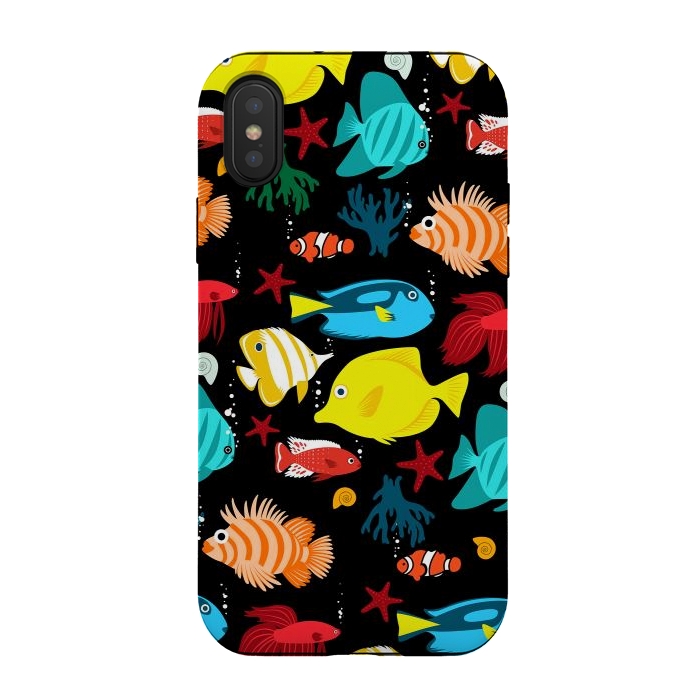 iPhone Xs / X StrongFit Tropical aquarium by Alberto