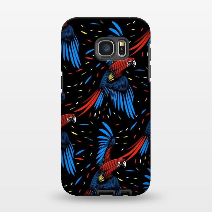 Galaxy S7 EDGE StrongFit Tribal Macaw by Alberto