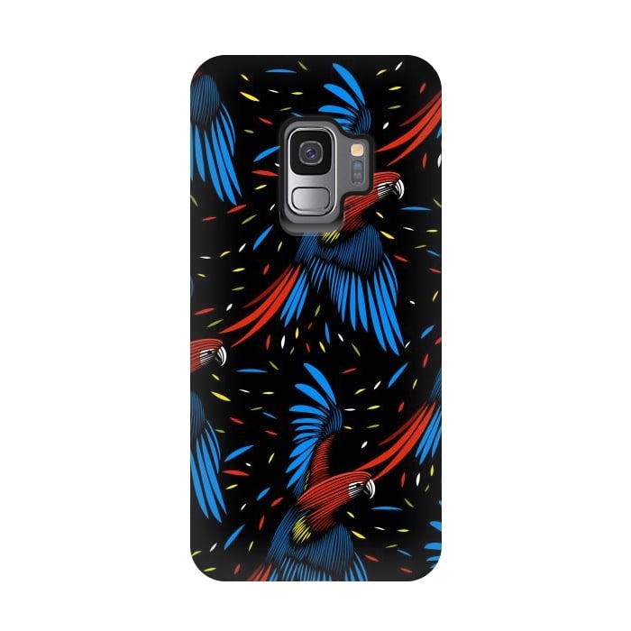Galaxy S9 StrongFit Tribal Macaw by Alberto