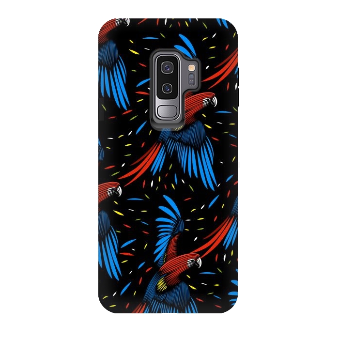 Galaxy S9 plus StrongFit Tribal Macaw by Alberto