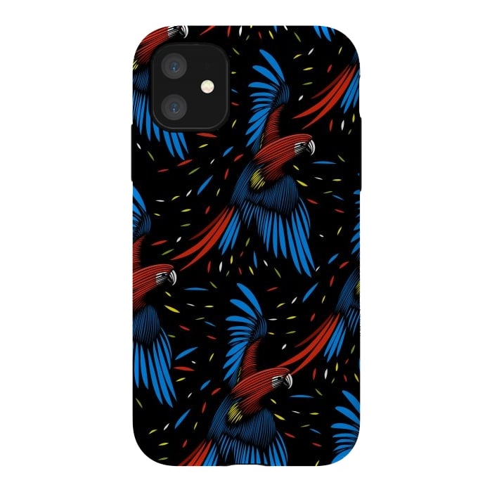 iPhone 11 StrongFit Tribal Macaw by Alberto