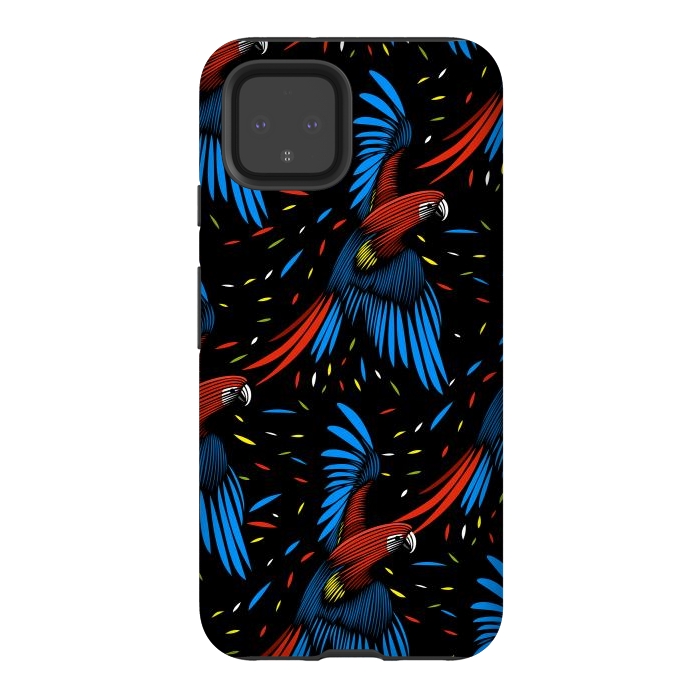 Pixel 4 StrongFit Tribal Macaw by Alberto