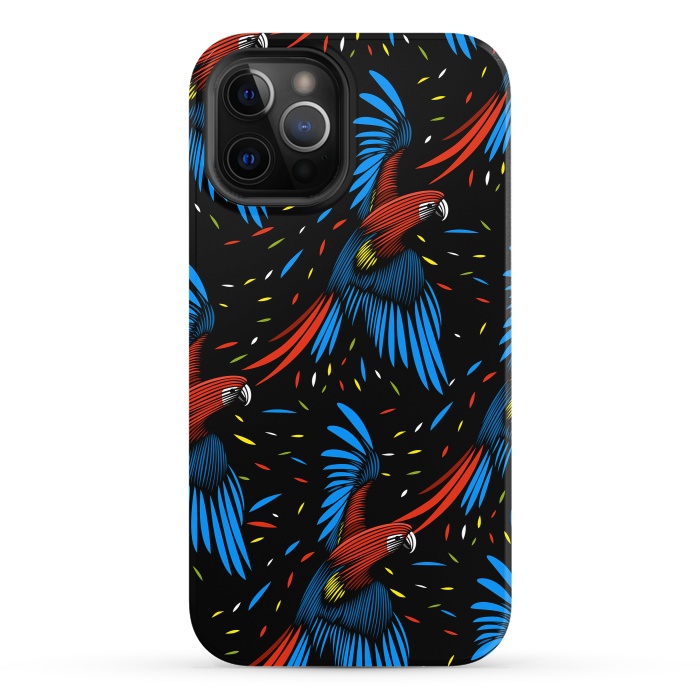 iPhone 12 Pro StrongFit Tribal Macaw by Alberto