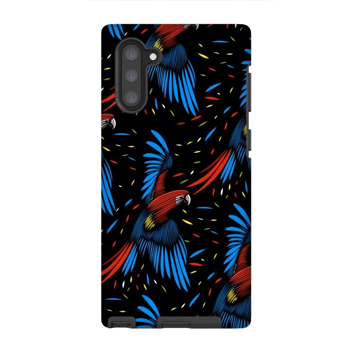 Galaxy Note 10 StrongFit Tribal Macaw by Alberto