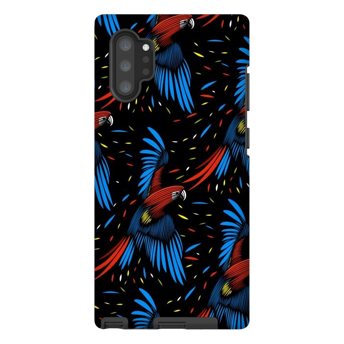 Galaxy Note 10 plus StrongFit Tribal Macaw by Alberto