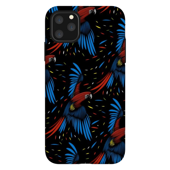 iPhone 11 Pro Max StrongFit Tribal Macaw by Alberto