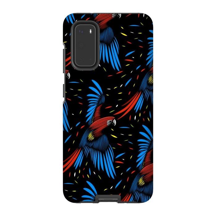 Galaxy S20 StrongFit Tribal Macaw by Alberto