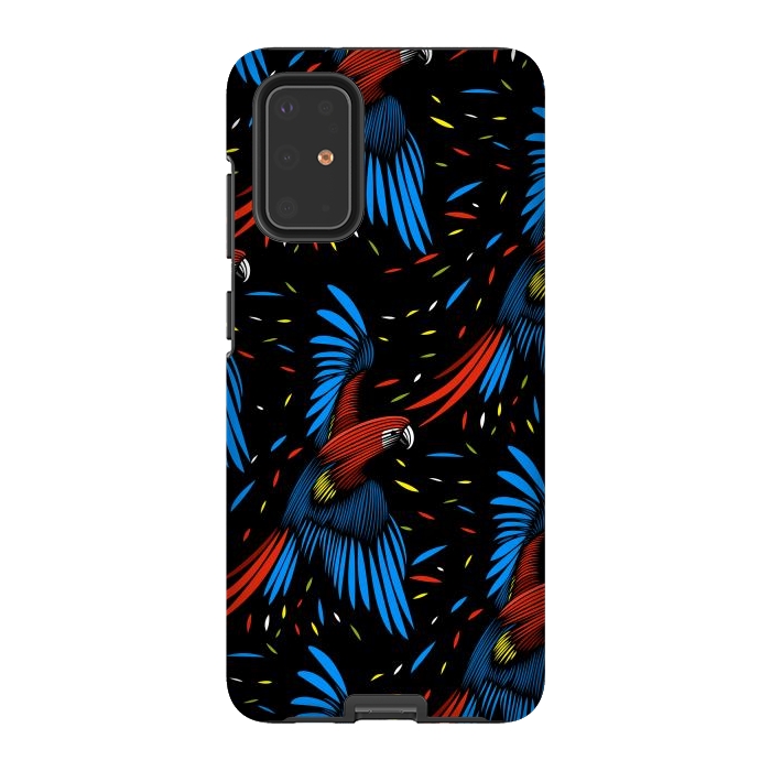 Galaxy S20 Plus StrongFit Tribal Macaw by Alberto