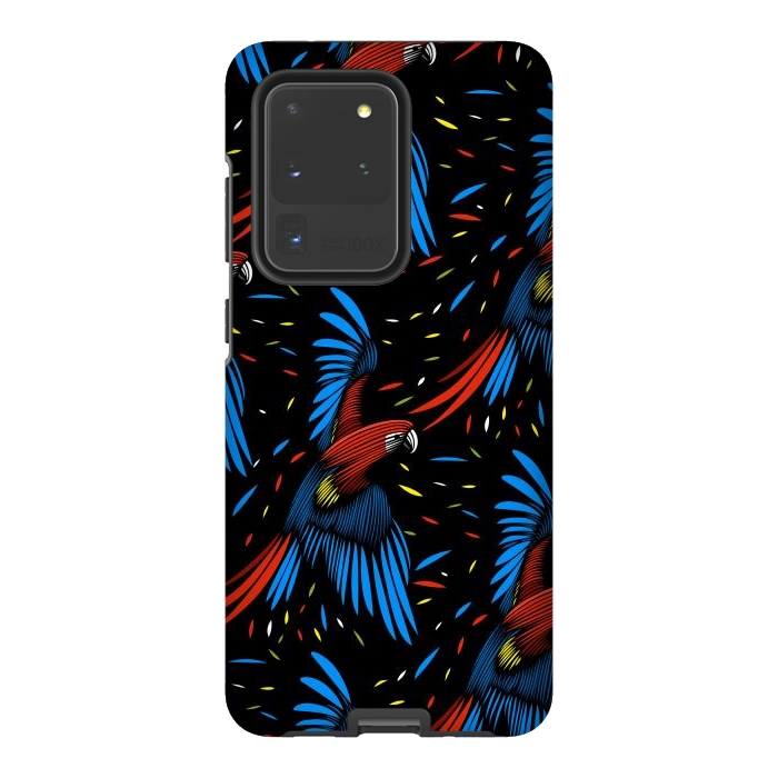 Galaxy S20 Ultra StrongFit Tribal Macaw by Alberto