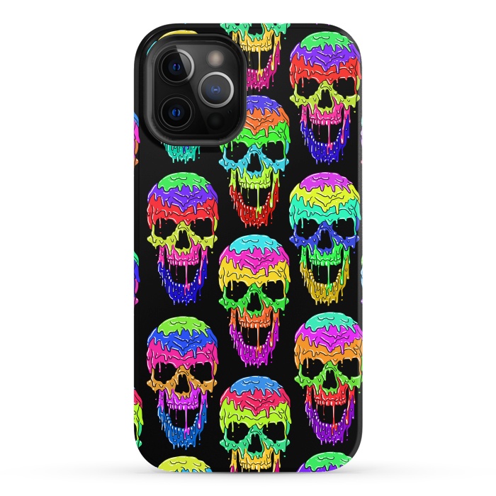 iPhone 12 Pro StrongFit Liquid skull by Alberto