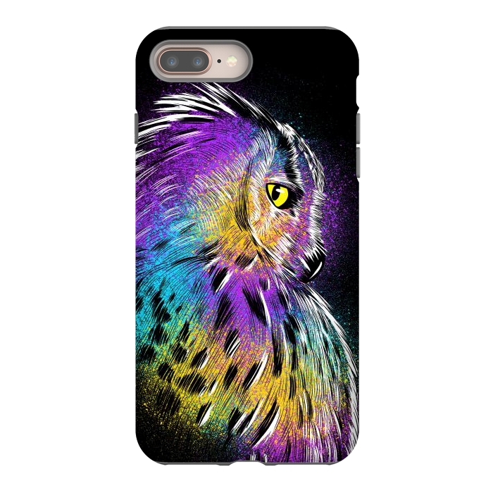 iPhone 7 plus StrongFit Sketch Owl Colorful by Alberto