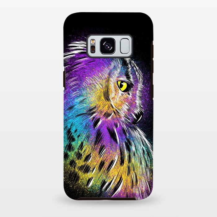 Galaxy S8 plus StrongFit Sketch Owl Colorful by Alberto