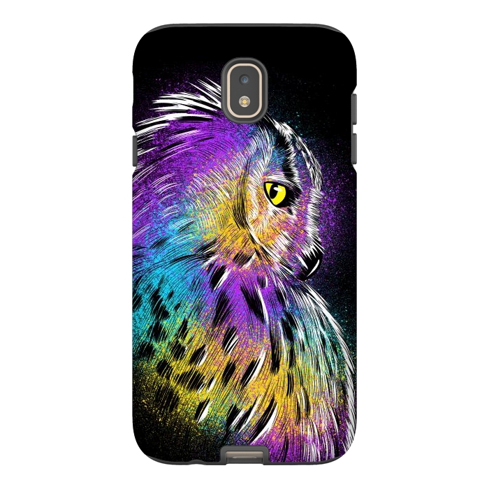 Galaxy J7 StrongFit Sketch Owl Colorful by Alberto