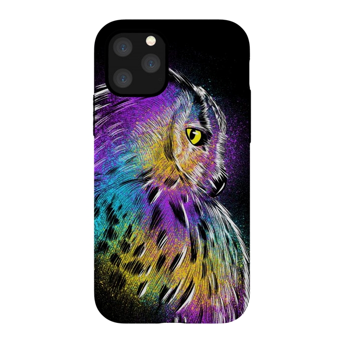 iPhone 11 Pro StrongFit Sketch Owl Colorful by Alberto