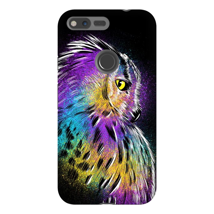 Pixel XL StrongFit Sketch Owl Colorful by Alberto