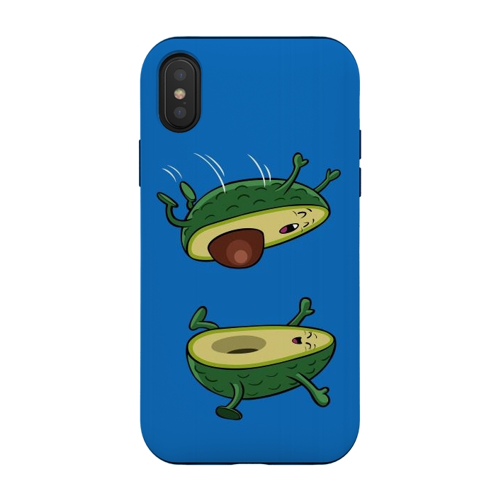 iPhone Xs / X StrongFit Avocado Jump by Alberto