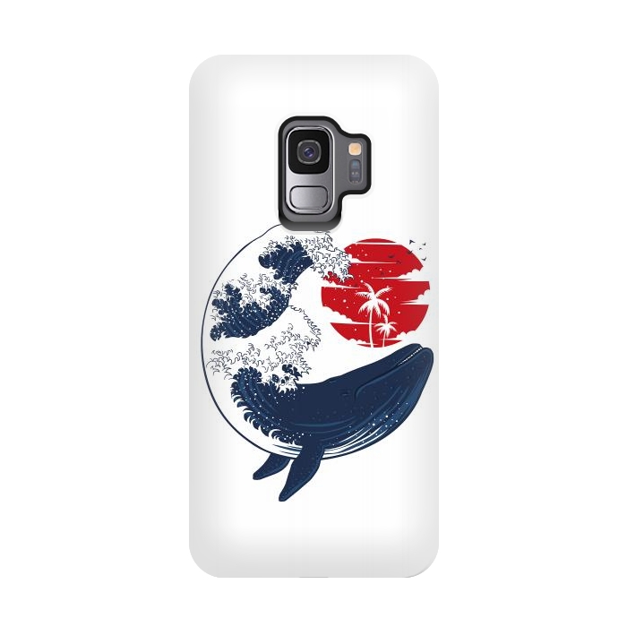 Galaxy S9 StrongFit wave whale by Alberto