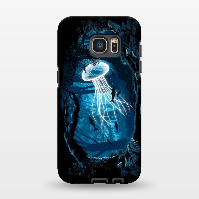 Galaxy S7 EDGE StrongFit Jelly Fish Forest by Alberto