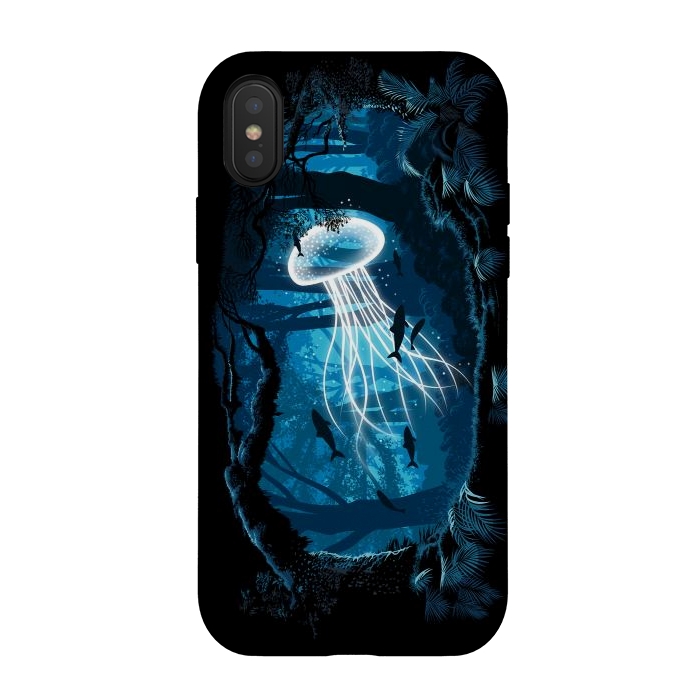 iPhone Xs / X StrongFit Jelly Fish Forest by Alberto