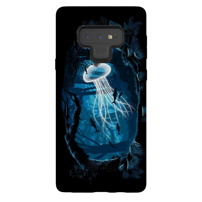 Galaxy Note 9 StrongFit Jelly Fish Forest by Alberto