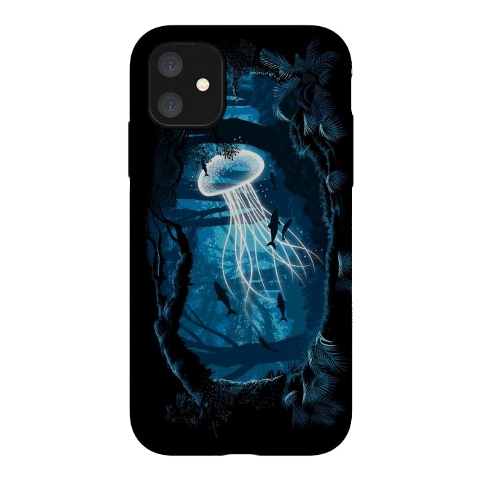 iPhone 11 StrongFit Jelly Fish Forest by Alberto