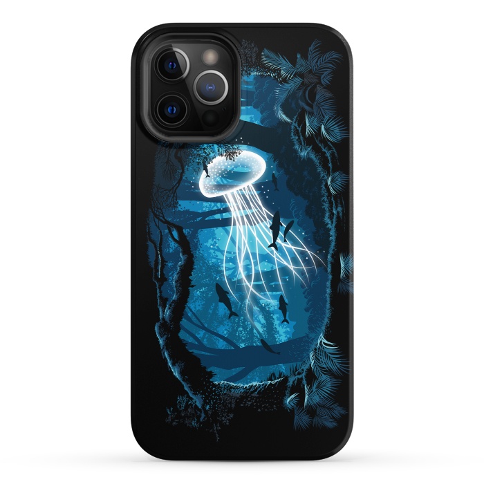 iPhone 12 Pro StrongFit Jelly Fish Forest by Alberto