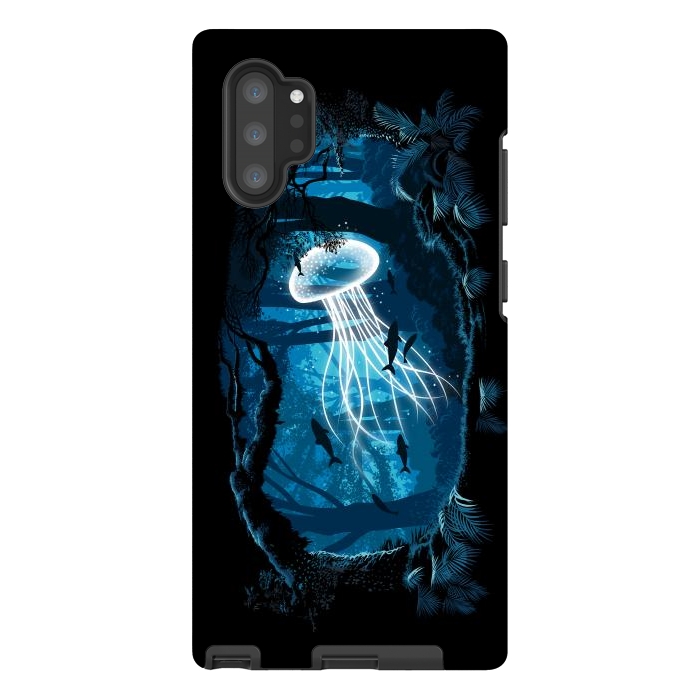Galaxy Note 10 plus StrongFit Jelly Fish Forest by Alberto