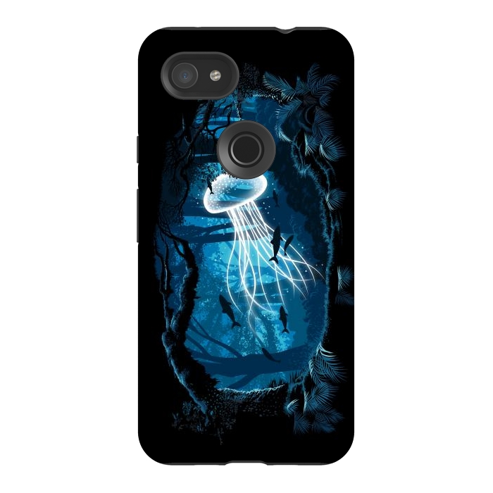 Pixel 3AXL StrongFit Jelly Fish Forest by Alberto