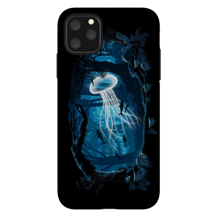 iPhone 11 Pro Max StrongFit Jelly Fish Forest by Alberto