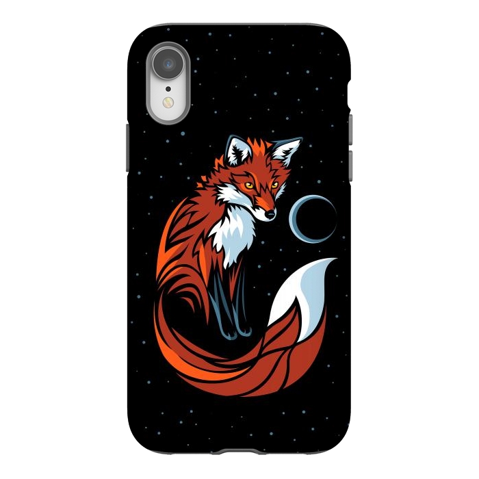 iPhone Xr StrongFit Tribal Fox by Alberto