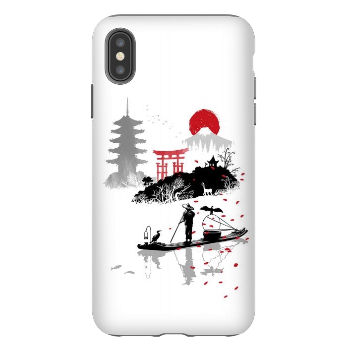 iPhone Xs Max StrongFit Japanese fisherman by Alberto