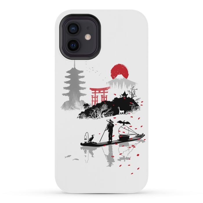 iPhone 12 mini StrongFit Japanese fisherman by Alberto