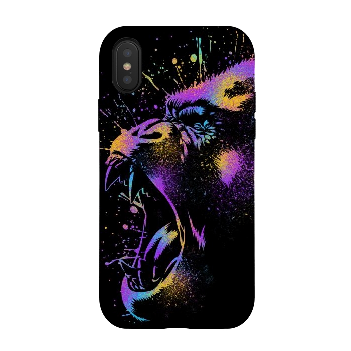 iPhone Xs / X StrongFit Gorilla colorful by Alberto