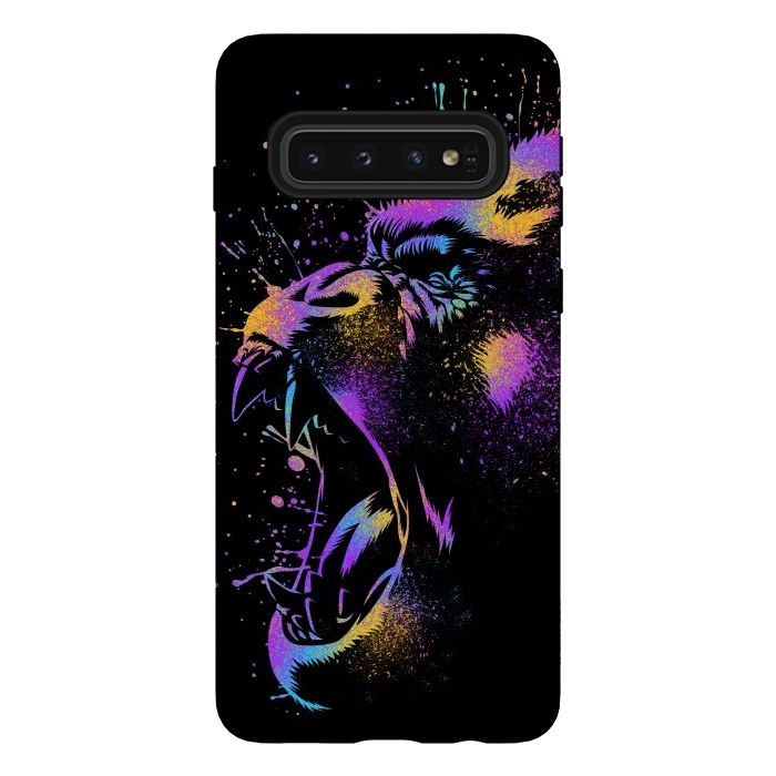 Galaxy S10 StrongFit Gorilla colorful by Alberto