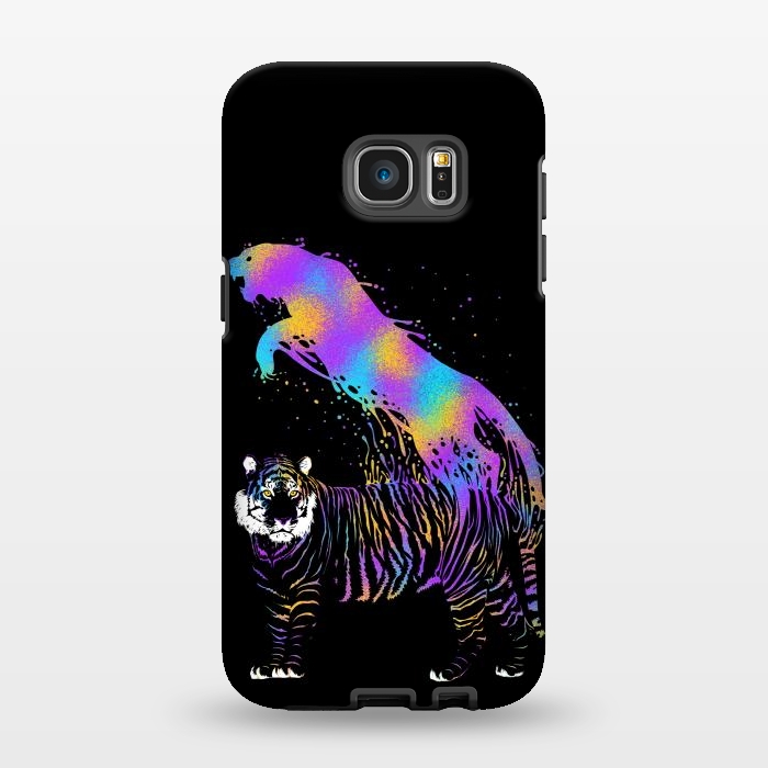 Galaxy S7 EDGE StrongFit Tiger ink colorful by Alberto