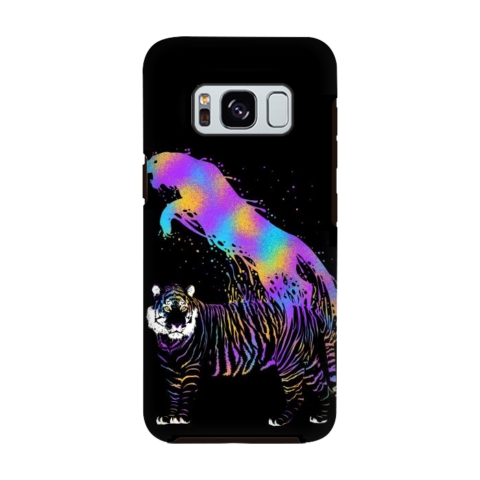 Galaxy S8 StrongFit Tiger ink colorful by Alberto