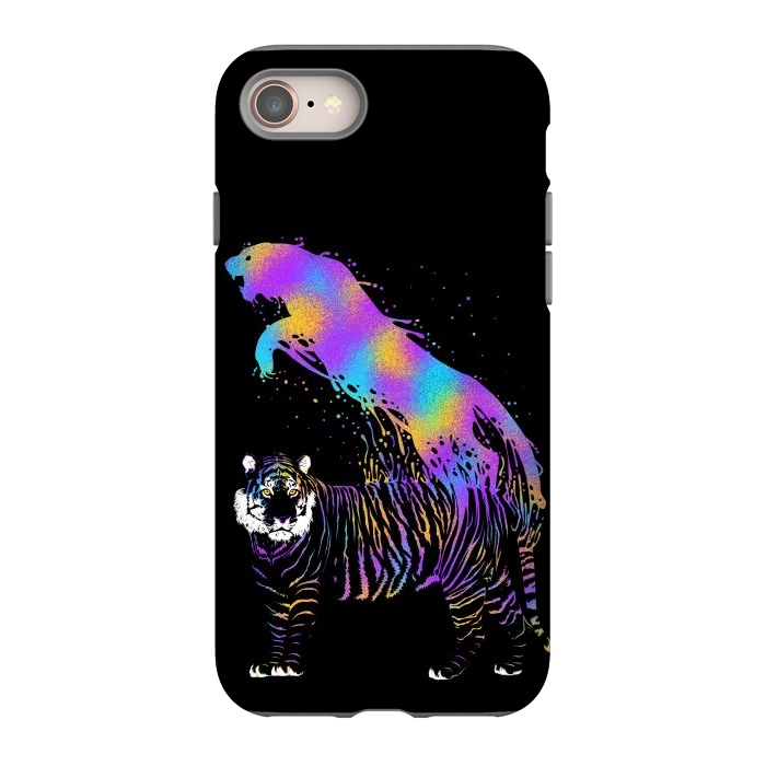 iPhone 8 StrongFit Tiger ink colorful by Alberto