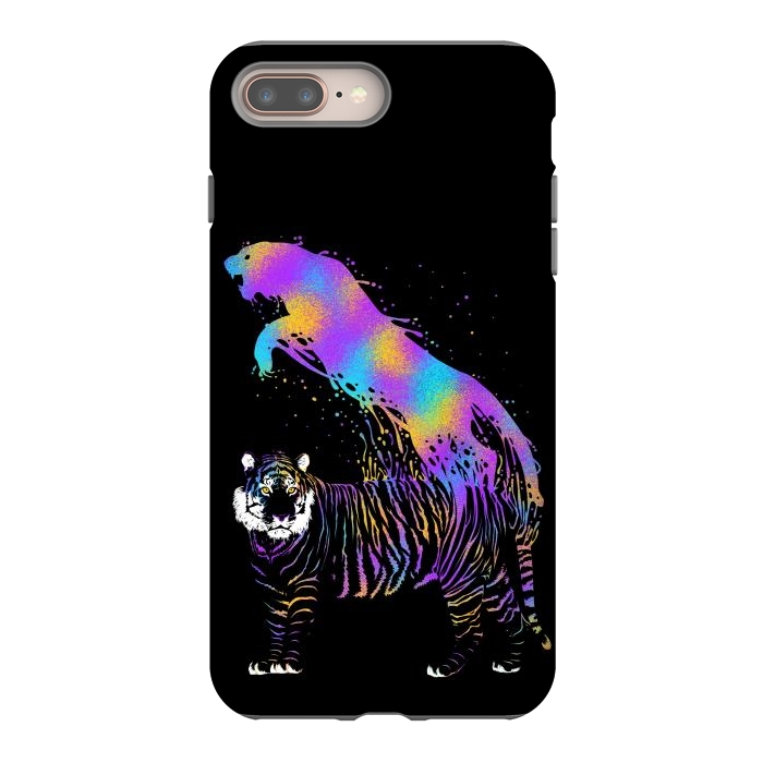 iPhone 8 plus StrongFit Tiger ink colorful by Alberto