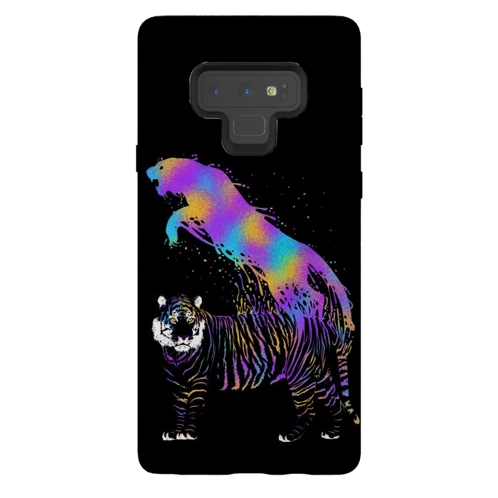 Galaxy Note 9 StrongFit Tiger ink colorful by Alberto
