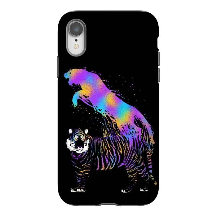 iPhone Xr StrongFit Tiger ink colorful by Alberto
