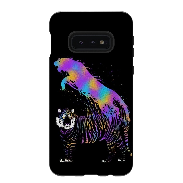 Galaxy S10e StrongFit Tiger ink colorful by Alberto