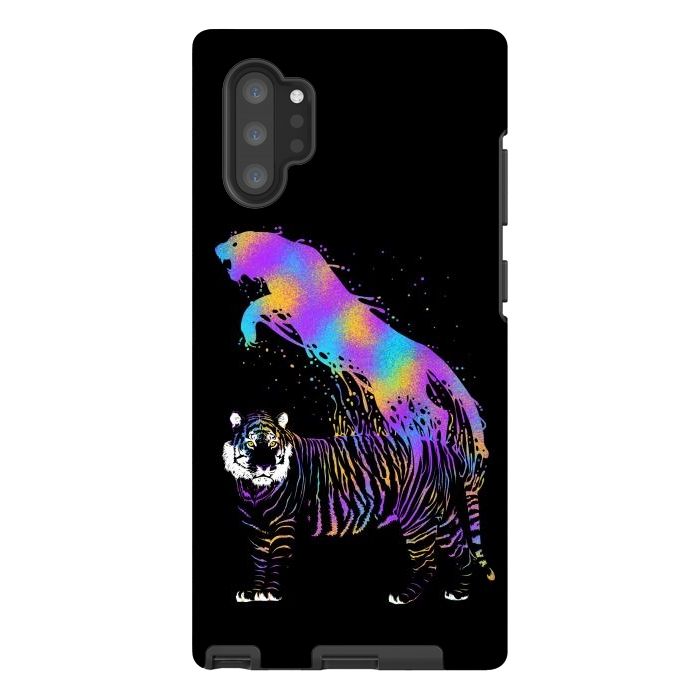 Galaxy Note 10 plus StrongFit Tiger ink colorful by Alberto