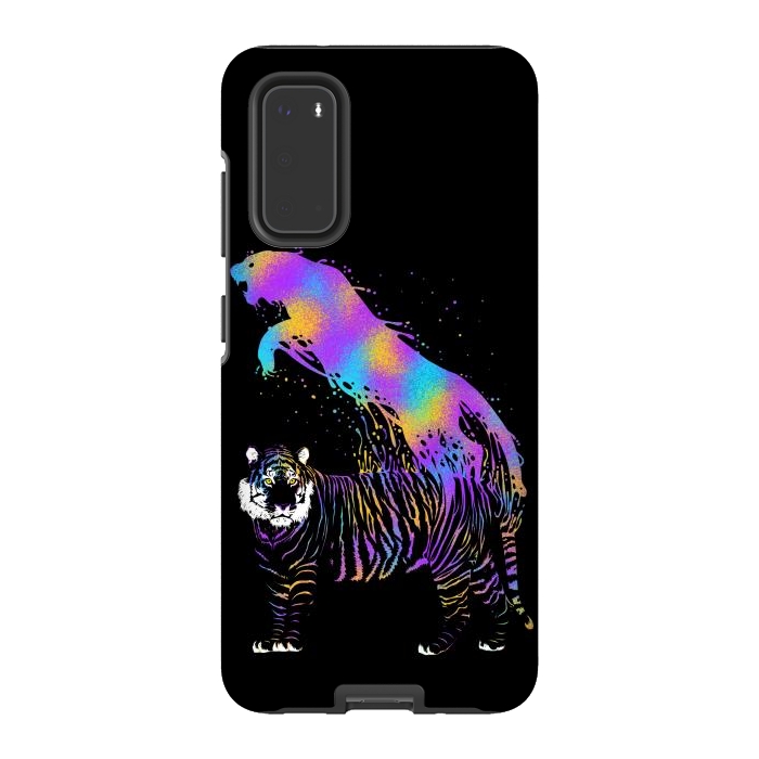 Galaxy S20 StrongFit Tiger ink colorful by Alberto