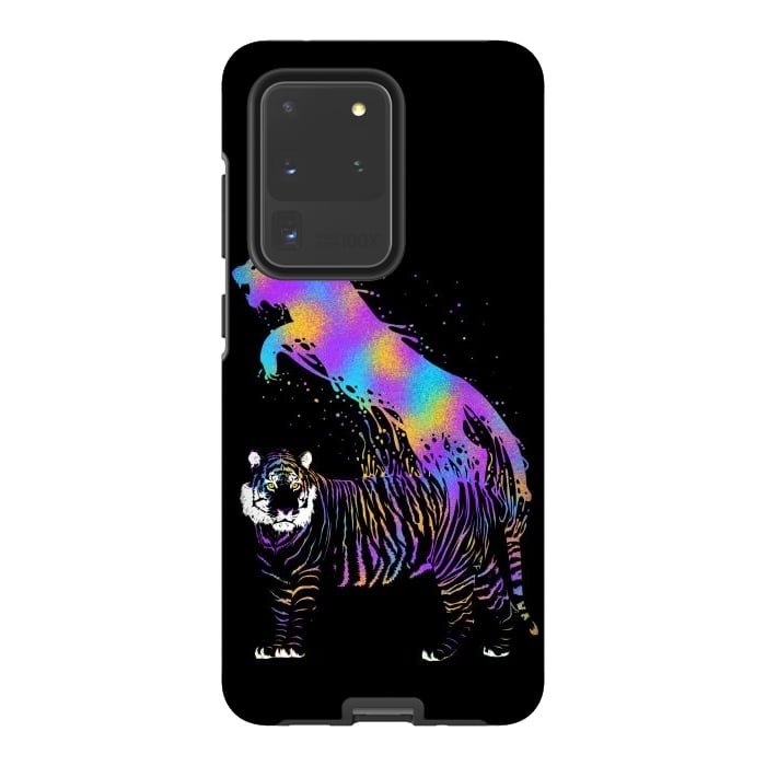 Galaxy S20 Ultra StrongFit Tiger ink colorful by Alberto