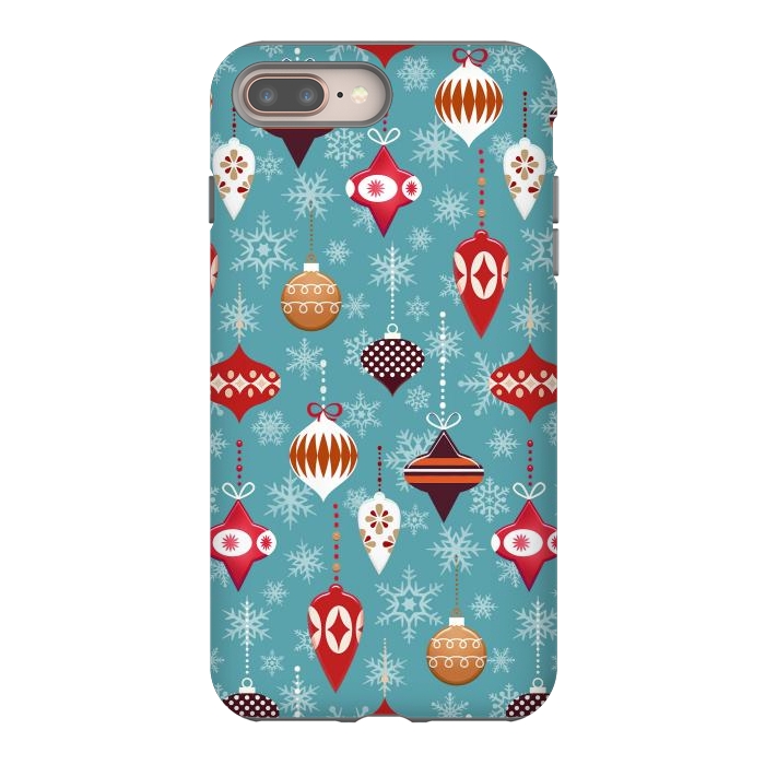 iPhone 7 plus StrongFit Colorful decorated Christmas ornaments by Oana 