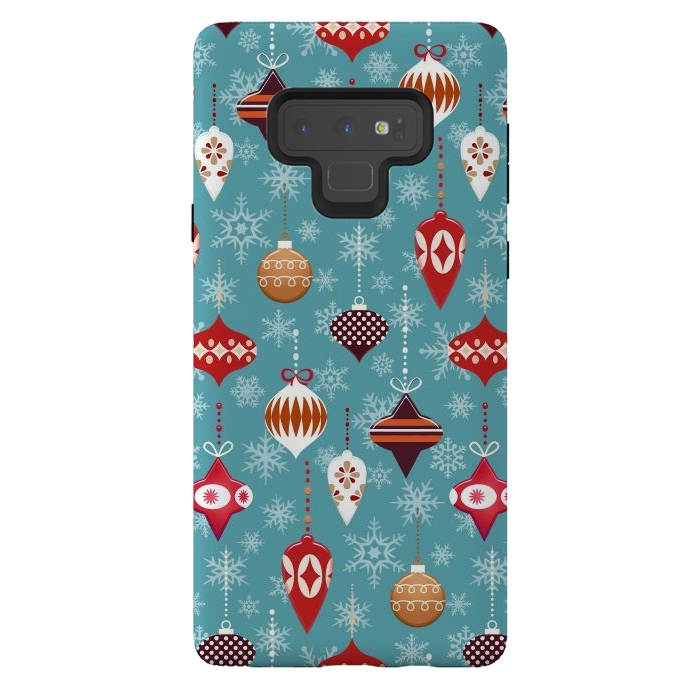 Galaxy Note 9 StrongFit Colorful decorated Christmas ornaments by Oana 