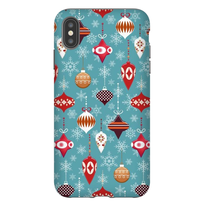 iPhone Xs Max StrongFit Colorful decorated Christmas ornaments by Oana 