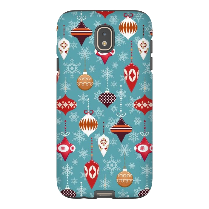 Galaxy J7 StrongFit Colorful decorated Christmas ornaments by Oana 