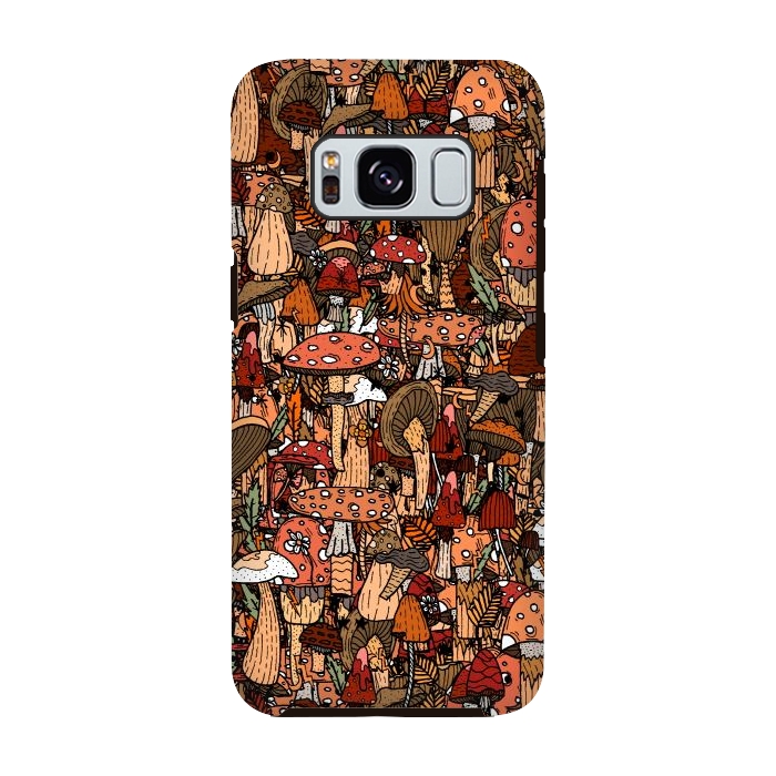 Galaxy S8 StrongFit Autumnal Mushrooms by Steve Wade (Swade)