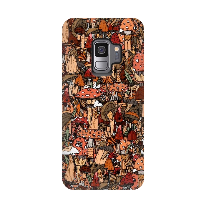 Galaxy S9 StrongFit Autumnal Mushrooms by Steve Wade (Swade)